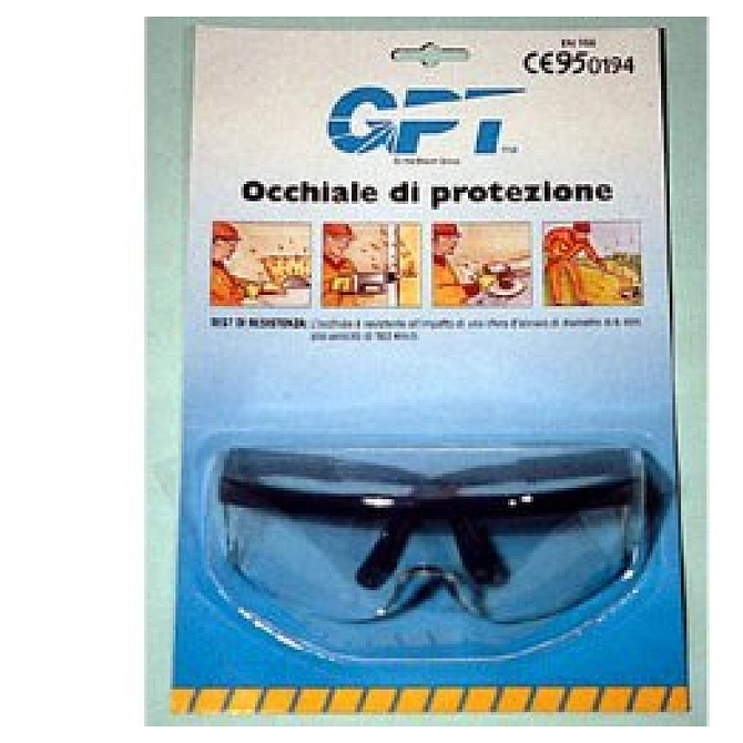 Occhiale Di Protezione Lente Incolore Monopezzo Con Riparo Laterale Astine Regolabili