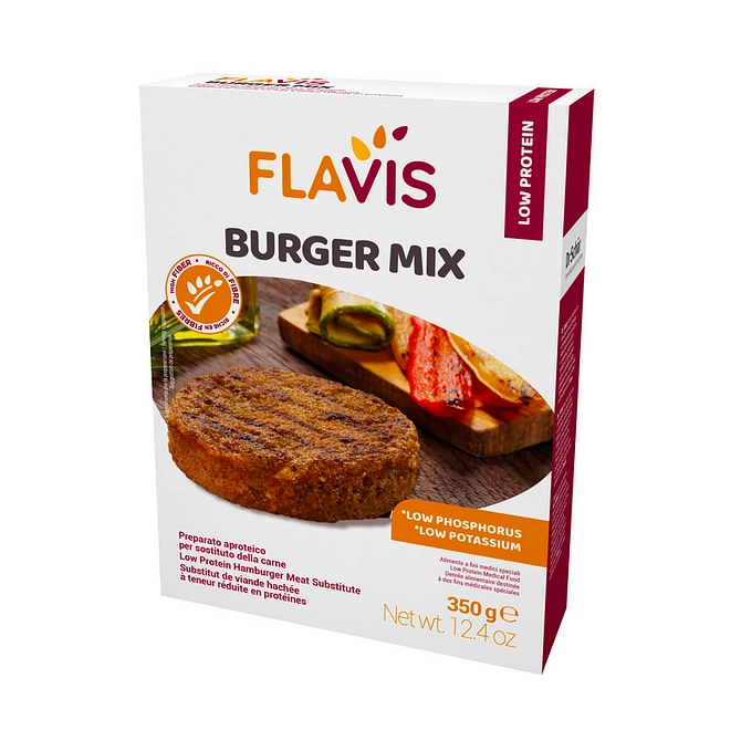 Flavis Burger Mix Preparato Aproteico Per Sostituto Della Carne 350 G