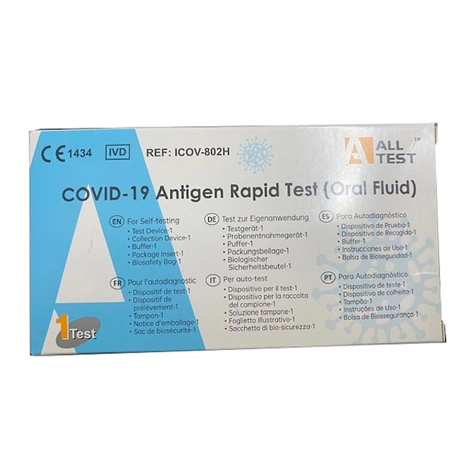 Kit Test Antigenico Salivare Autodiagnostico Covid 19