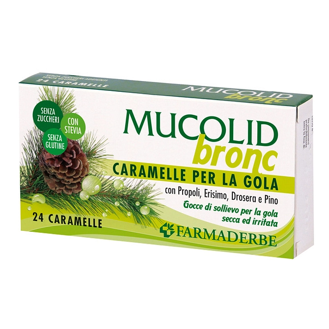 Mucolid Bronc Propoli&Pino 24 Caramelle