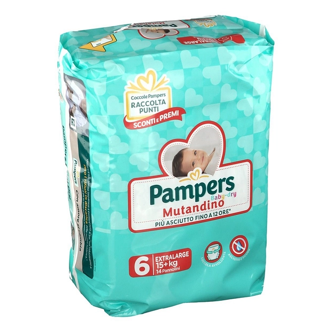 Pampers Baby Dry Mutandina Xl 6 Small Pack 14 Pezzi