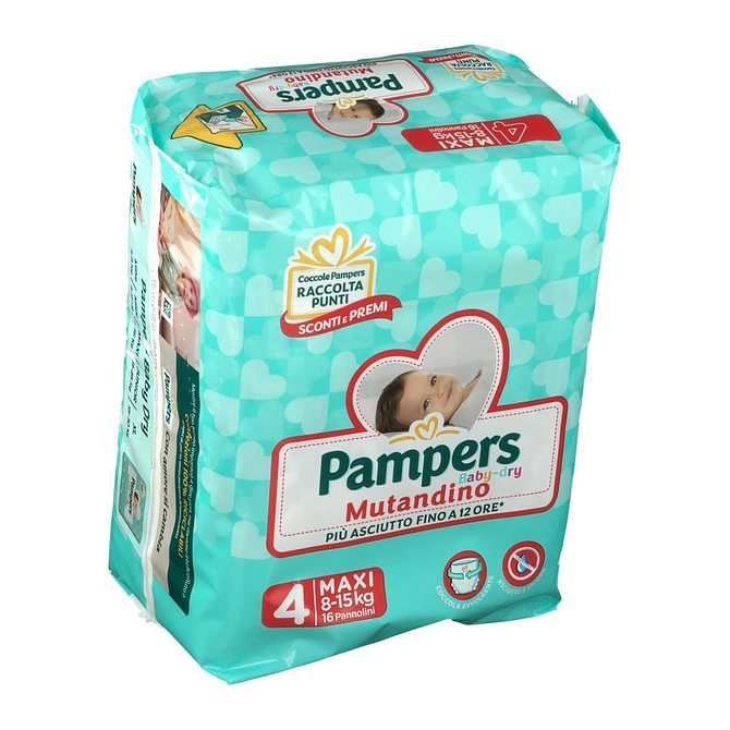 Pampers Baby Dry Mutandina Maxi 4 Small Pack 16 Pezzi