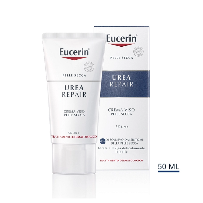 Eucerin Crema Levigante Viso 5% Urea 50 Ml