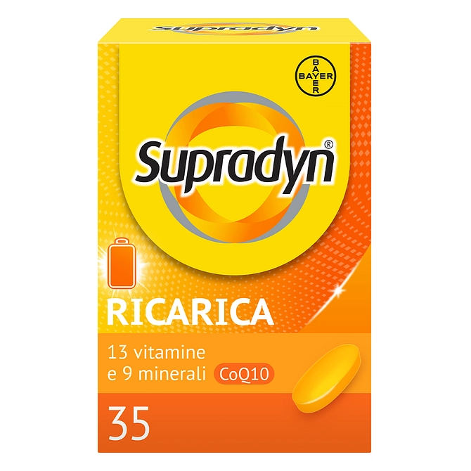 Supradyn Ricarica 35   Integratore Alimentare Multivitaminico Con Vitamine, Minerali E Coenzima Q10