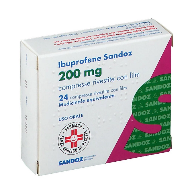 Ibuprofene (Sandoz) 24 Cpr Riv 200 Mg