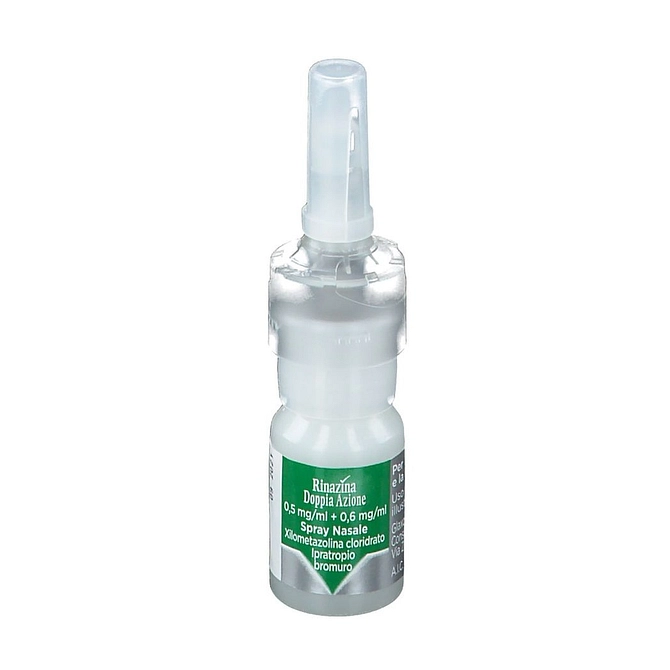 Rinazina Doppia Azione Spray Nasale 10 Ml 0,5 Mg/Ml + 0,6 Mg/Ml