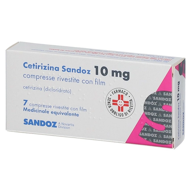 Cetirizina (Sandoz) 7 Cpr Riv 10 Mg