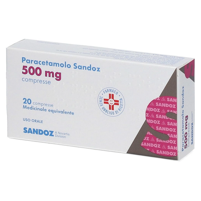 Paracetamolo (Sandoz) 20 Cpr 500 Mg