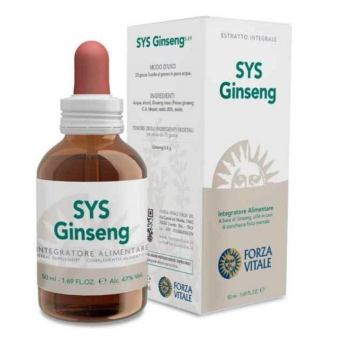 Sys Ginseng Rosso Gocce 50 Ml