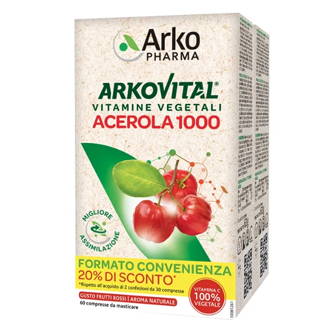 Arkovital Acerola 1000 Pack Family 60 Compresse