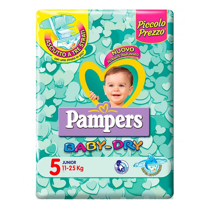 Pampers Baby Dry Trio Dwct Junior 52 Pezzi