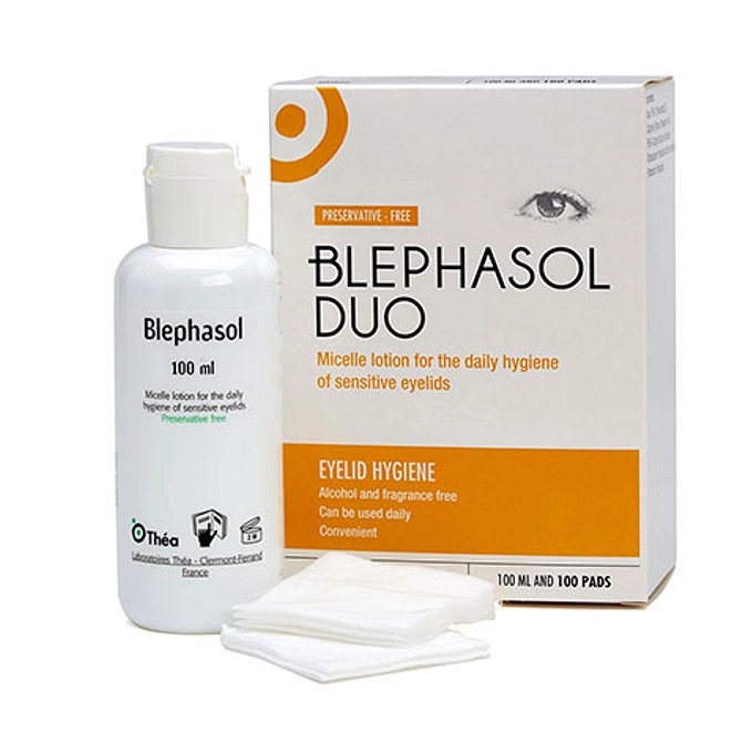 Blephasol Duo Soluzione Micellare Igiene Palpebrale 100 Ml + 100 Garze