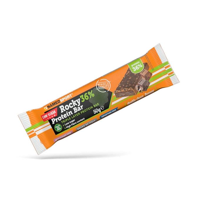 Rocky 36% Protein Bar Double Choco Barretta 50 G