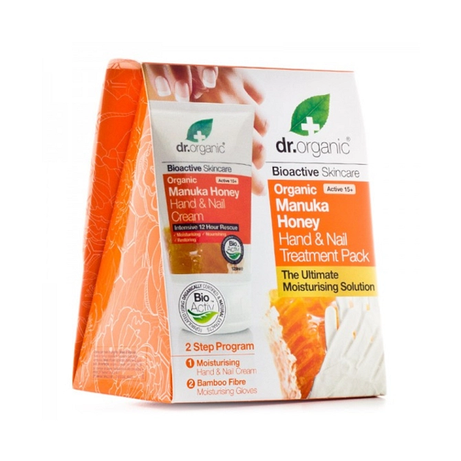 Dr Organic Manuka Honey Miele Di Manuka Cream Gift Pack Con Guanto Di Bambu'