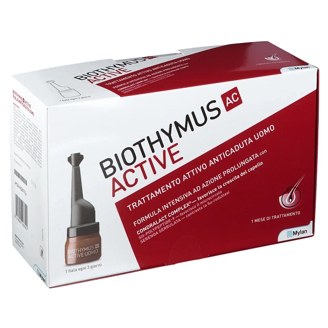 Biothymus Ac Active Trattamento Attivo Anticaduta Uomo 10 Fiale 3,5 Ml