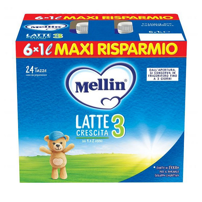 Mellin 3 Latte 6 X1000 Ml