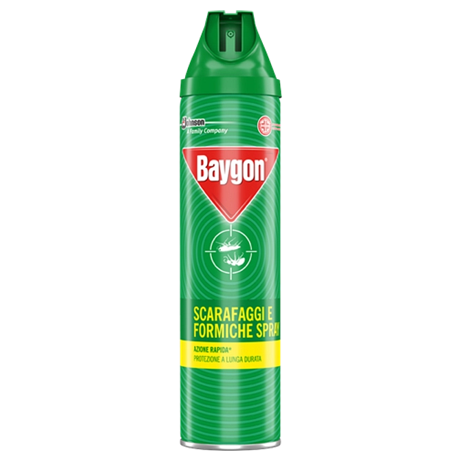 Insetticida Baygon Scarafaggi E Formiche Plus Spray 400 Ml