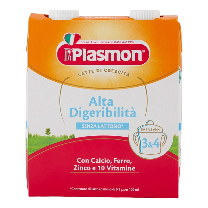 Plasmon Latte Crescita Alta Digeribilita' 500 Ml