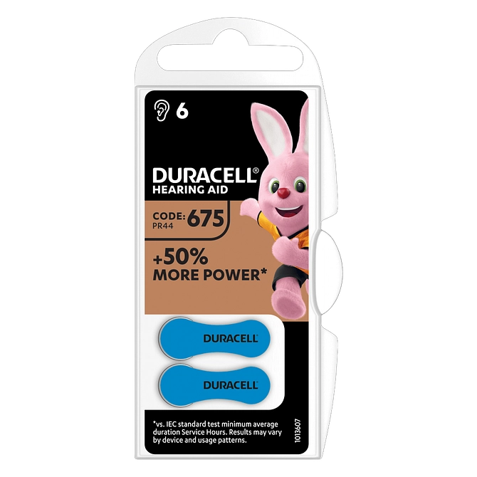 Duracell Easy Tab 675 Blu Batteria Per Apparecchio Acustico
