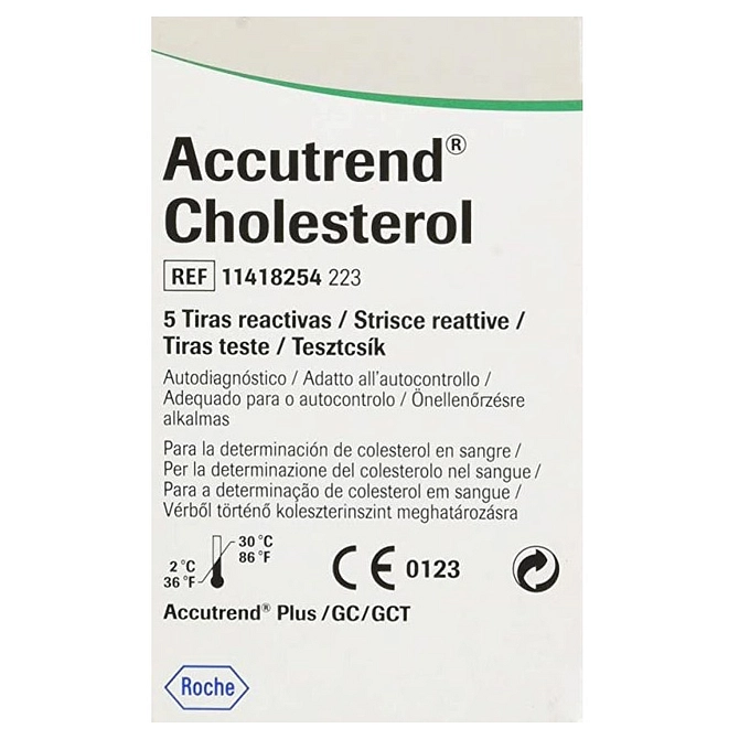 Test Colesterolo Totale Accutrend Cholesterol 5 Pezzi
