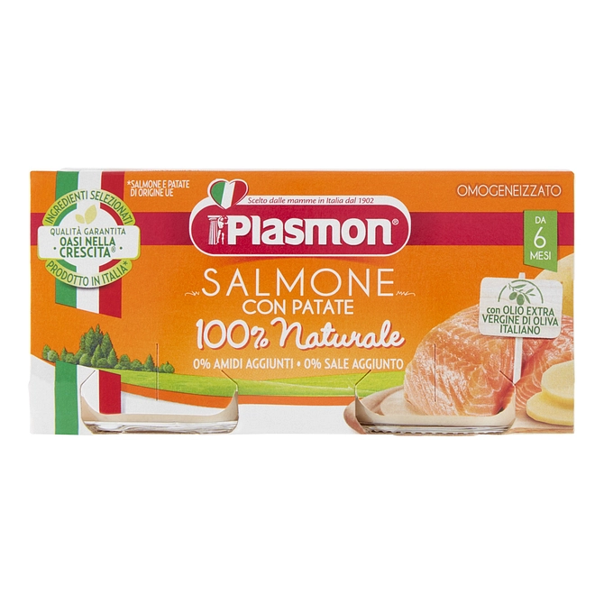 Plasmon Omogeneizzato Salmone Verdure 80 G X 2 Pezzi